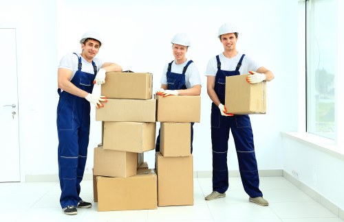 Removal team loading items for a flat move in Bermondsey