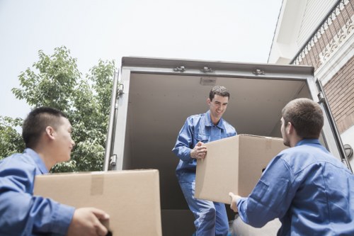 Commercial removals setup for a Bermondsey business relocation