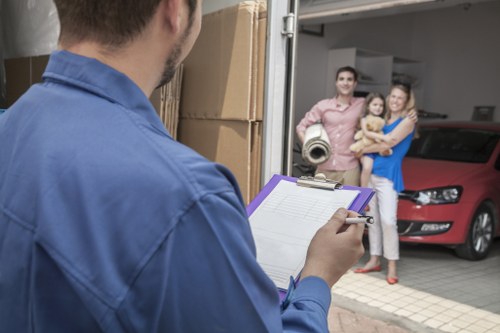 Moving office items from a Bermondsey workspace