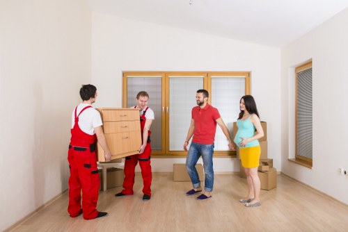 Local man with van moving furniture in Bermondsey