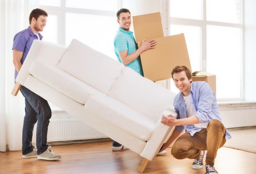 Packing and preparation for a Bermondsey removal van booking